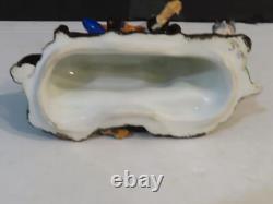 Antique 19th Century Staffordshire Porcelain George Washington On Horse Inkwell