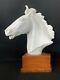 Antique 20th Germany Meissen Porcelain Figurine Horse Head Signed Erich Oehme
