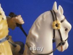Antique 20thC Nymphenburg Porcelain Horse & Rider Figurine Figure Hunter AsIs