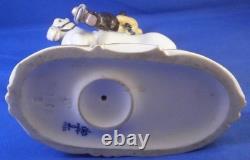 Antique 20thC Nymphenburg Porcelain Horse & Rider Figurine Figure Hunter AsIs