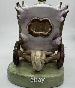 Antique Capodimonte Cinderella Carriage Horses Porcelain