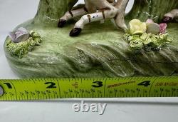 Antique Capodimonte Cinderella Carriage Horses Porcelain