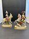 Antique Capodimonte Porcelain Horse & Rider Le Prince Eugene Pair