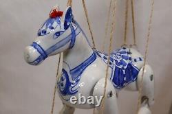 Antique Chinese Ceramic Horse Marionette/Puppet Hand Made