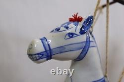 Antique Chinese Ceramic Horse Marionette/Puppet Hand Made