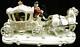Antique Dresden Germany Porcelain Cinderella Horses Carriage Figural Statue