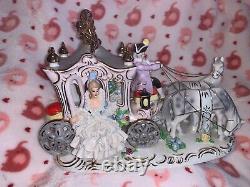 Antique Dresden Horse Drawn Carriage Cinderella Porcelain from Germany Mint