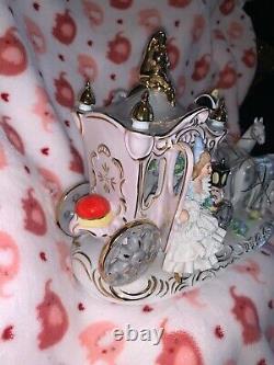 Antique Dresden Horse Drawn Carriage Cinderella Porcelain from Germany Mint