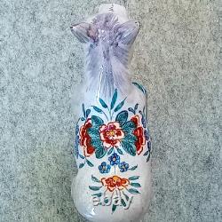 Antique French Faience Porcelain Horse Figurine polychrome paint