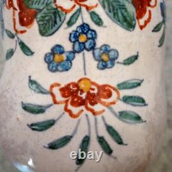 Antique French Faience Porcelain Horse Figurine polychrome paint