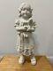 Antique German Carl Schneider Bisque Porcelain Figurine Girl With Toy Horse