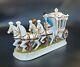 Antique German Porcelain 12 Prince And Princess In Horse Carriage Figurine