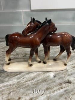 Antique German Porcelain Horse Figurine Hertwig Katzhutte Germany RARE