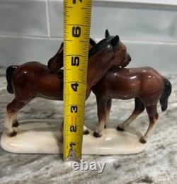Antique German Porcelain Horse Figurine Hertwig Katzhutte Germany RARE
