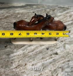 Antique German Porcelain Horse Figurine Hertwig Katzhutte Germany RARE