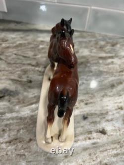 Antique German Porcelain Horse Figurine Hertwig Katzhutte Germany RARE