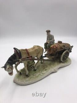 Antique German Porcelain Man and Horse 19th Century 15