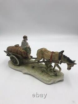 Antique German Porcelain Man and Horse 19th Century 15