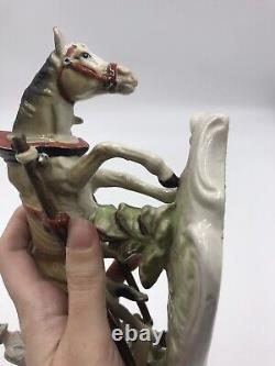 Antique German Porcelain Man and Horse 19th Century 15