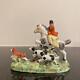 Antique Germany Sitzendorf Porcelain Horse Man Figurine