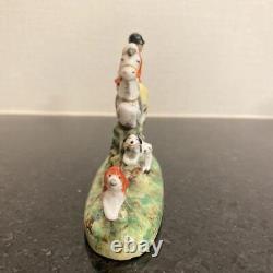 Antique Germany Sitzendorf Porcelain Horse Man Figurine