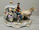 Antique Grafenthal Porcelain Horse & Carriage With Courting Couple-germany-19436
