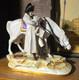 Antique Large Scheibe Alsbach Porcelain Napoleon & Horse Figurine