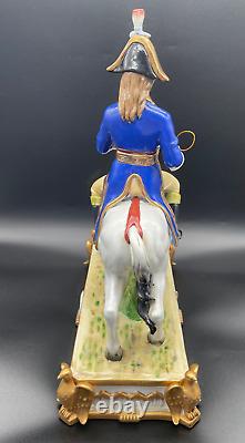 Antique Meissen Calvary on a horse Figurine