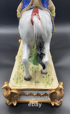 Antique Meissen Calvary on a horse Figurine