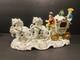 Antique Porcelain Horse Drown Carriage Large 12 Figurine
