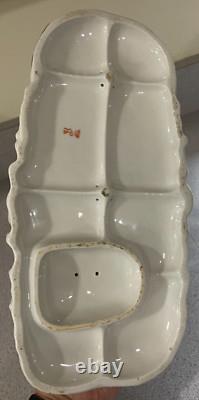 Antique Porcelain Lady in Carriage Figure Horses Signed Detailed EUC Victorian