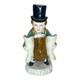 Antique Porcelain Match Holder Horse Rider Dog Figurine Victorian Decor Piece