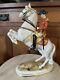 Antique Porcelain Rearing Lipizzaner Horse & Vienna Rider Dresden Germany