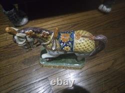 Antique Rare Delft Holland Pottery unicorn horse Figurine