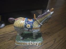 Antique Rare Delft Holland Pottery unicorn horse Figurine