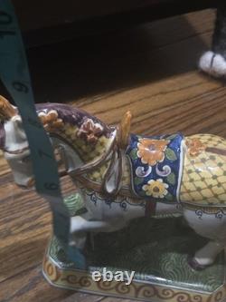 Antique Rare Delft Holland Pottery unicorn horse Figurine