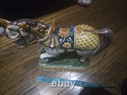 Antique Rare Delft Holland Pottery unicorn horse Figurine