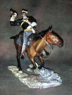 Antique Rare Michael Sutty Porcelain Figurine1854 Trumpeter Ulan Regiment 1854