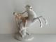 Antique Schaubach Kunst Germany Porcelain Nude Woman On White Horse, Figurine