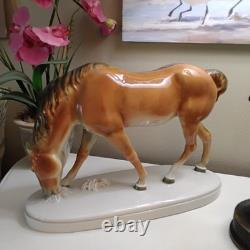 Antique Schwarzburger Werkstatten Grazing Horse #1205 1900-1940's