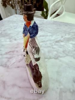 Antique Staffordshire Hunt Hunting Figurine