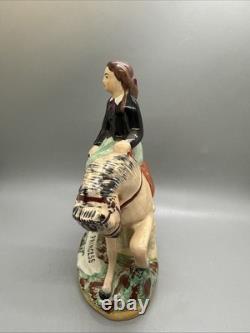 Antique Staffordshire Ware The Princess England 1850 Royal Horse Victoria 7.5