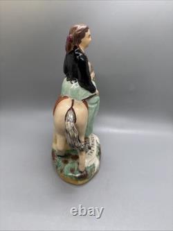 Antique Staffordshire Ware The Princess England 1850 Royal Horse Victoria 7.5
