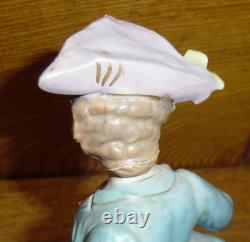 Antique / Vintage German Porcelain Horse Figural Grouping Planter 10 5/8 Tall