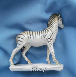 Antique Zebra Horse Figure Exquisite German Porcelain Figurine Sculpture