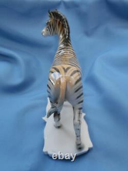 Antique Zebra Horse Figure Exquisite German Porcelain Figurine Sculpture