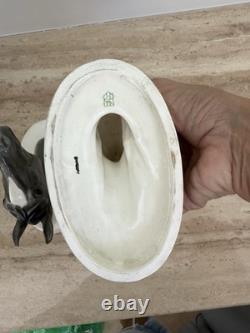 Antique katzhutte/ Rosenthal Porcelain Equestrian Horse Head Wall Pockets Pair