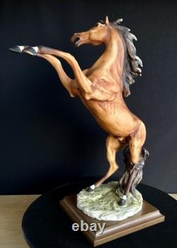Armani Rearing Horse Sculpture, Capodimonte