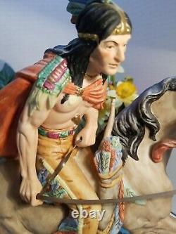 Arnart Limited Edition Indian On Horse Fig Capodimonte Mark Pristine 95/2500