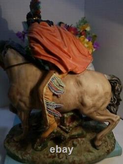 Arnart Limited Edition Indian On Horse Fig Capodimonte Mark Pristine 95/2500